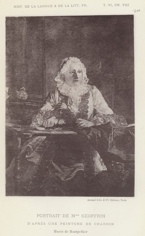 Ritratto di Madame Geoffrin da French School