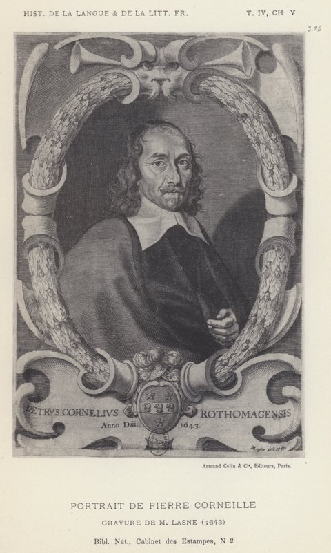 Ritratto di Pierre Corneille da French School