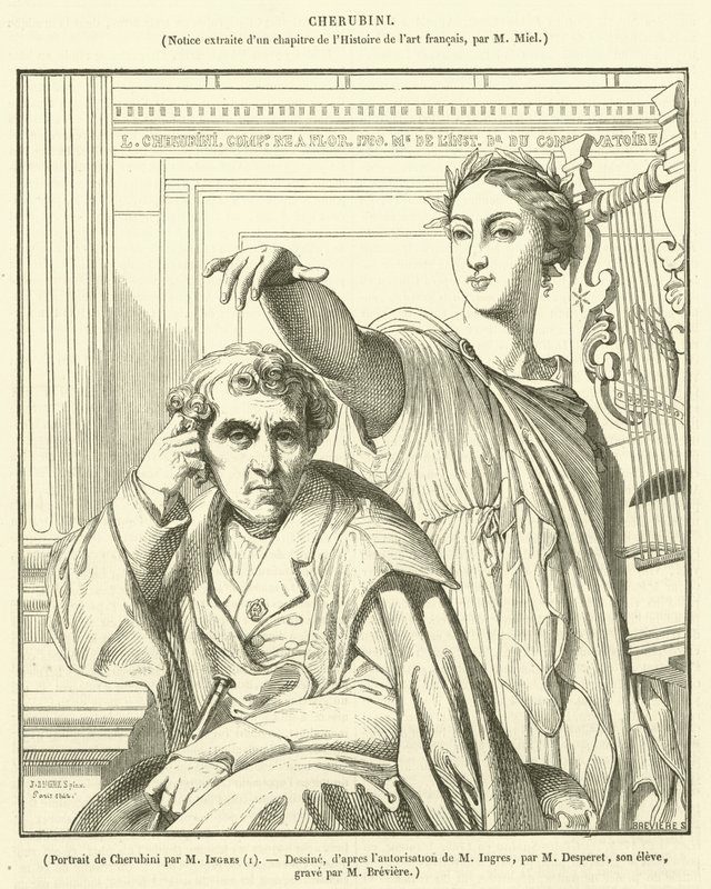 Ritratto di Cherubini da French School