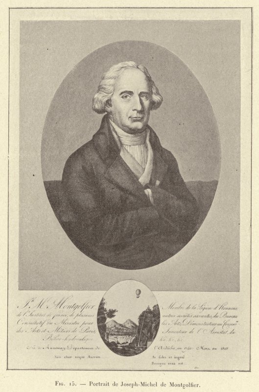 Ritratto di Joseph-Michel de Montgolfier da French School