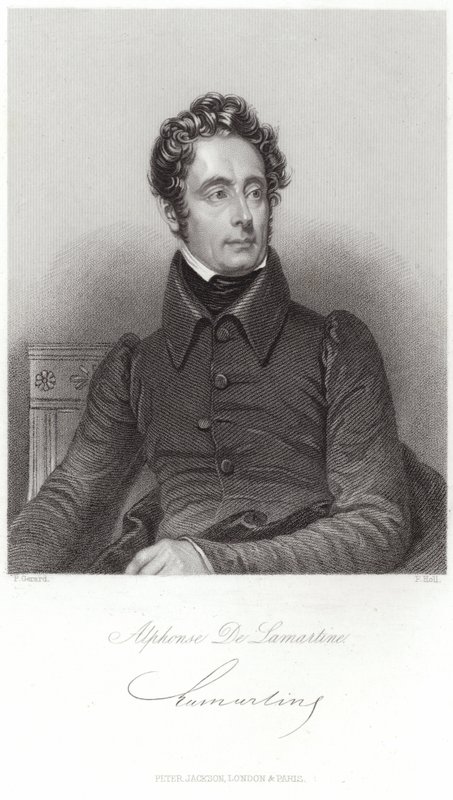 Ritratto di Alphonse de Lamartine da French School