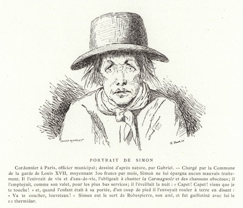 Ritratto di Antoine Simon da French School
