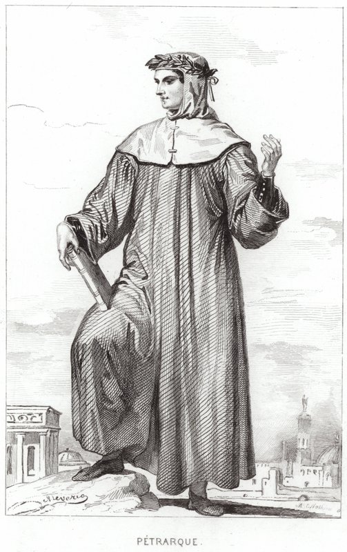 Ritratto di Francesco Petrarca da French School