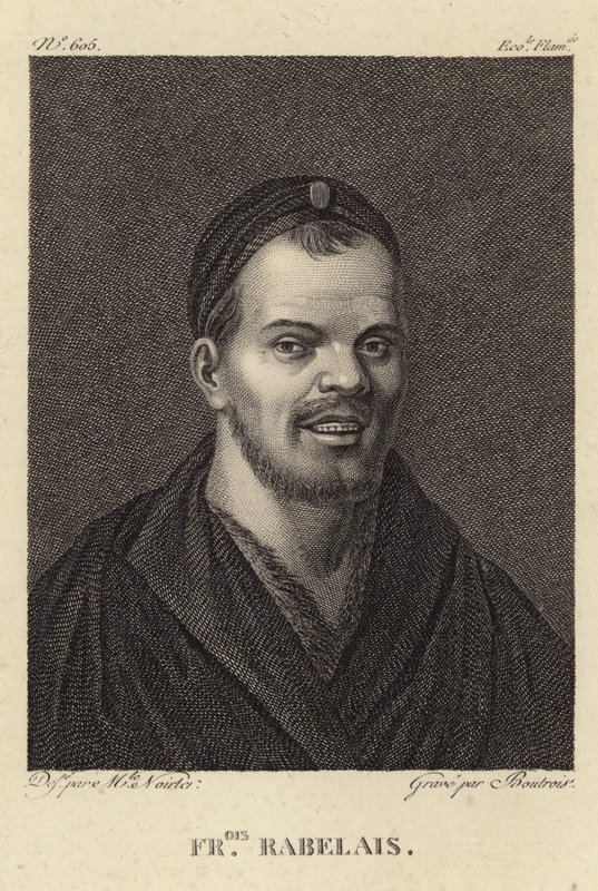 Ritratto di François Rabelais da French School
