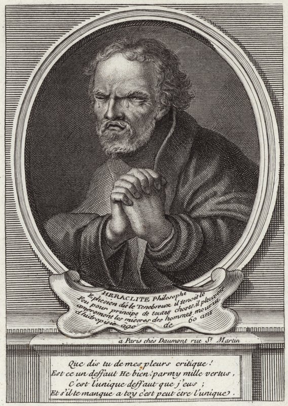 Ritratto di Eraclito di Efeso da French School