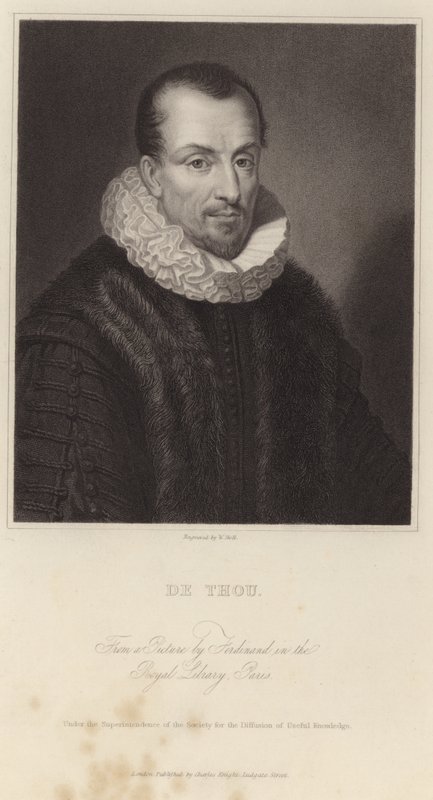 Ritratto di Jacques Auguste de Thou da French School