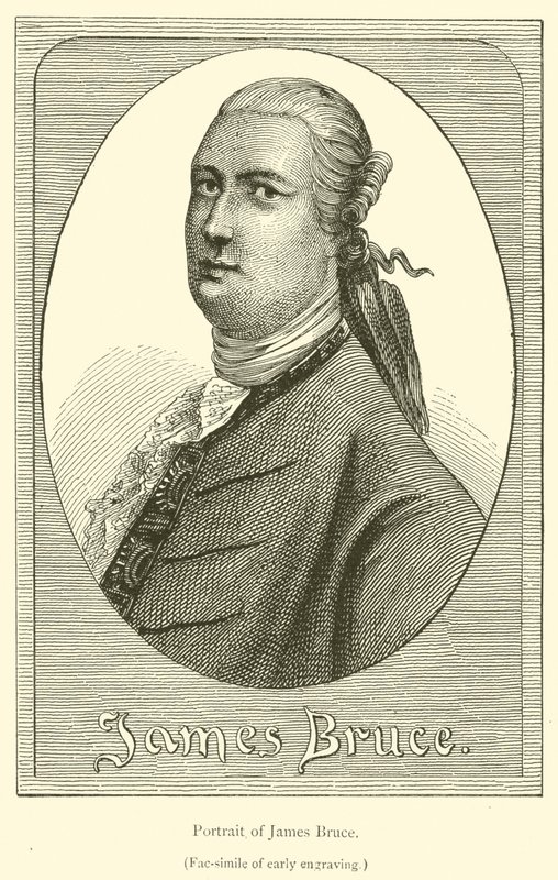 Ritratto di James Bruce (incisione) da French School