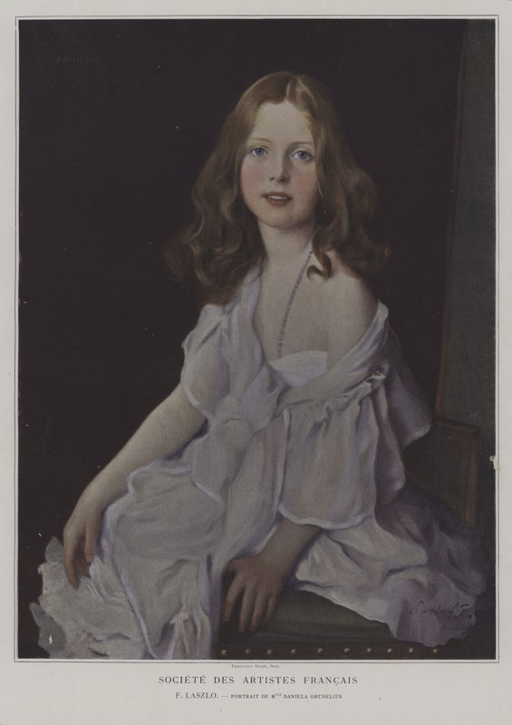Ritratto di Mademoiselle Daniela Grunelius da French School