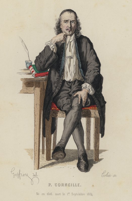 Ritratto di Pierre Corneille, drammaturgo francese da French School