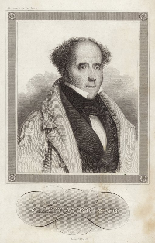 Ritratto del visconte di Chateaubriand da French School