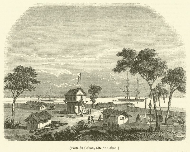 Posta del Gabon, costa del Gabon da French School