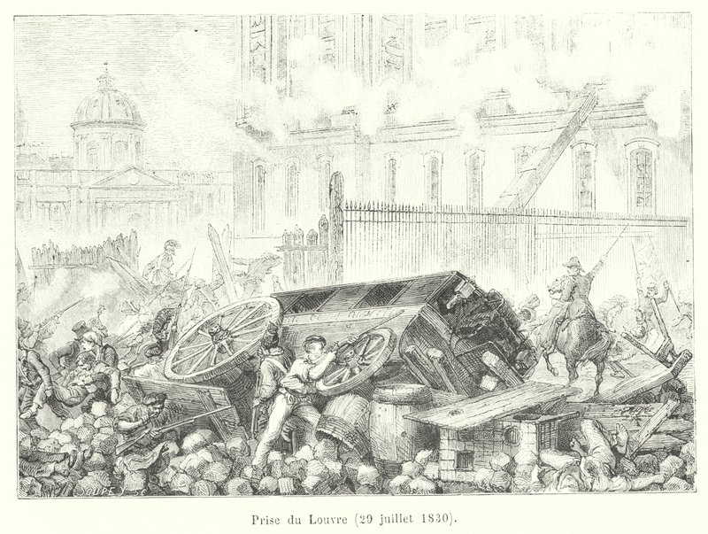 Presa del Louvre, 29 luglio 1830 da French School