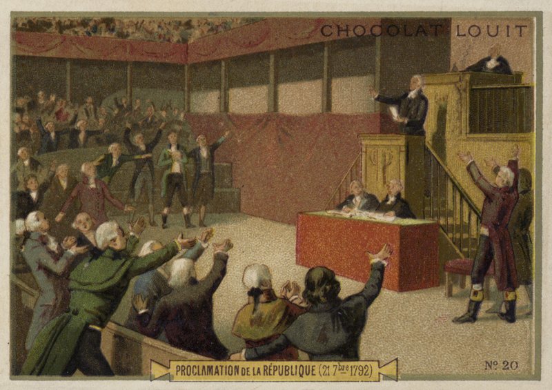 Proclamazione della Repubblica Francese da parte della Convenzione, Rivoluzione Francese, 21 settembre 1792 da French School
