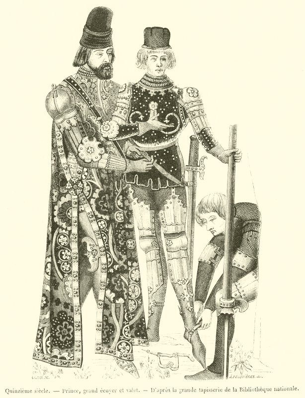 Quindicesimo secolo, Principe, gran scudiero e valletto da French School
