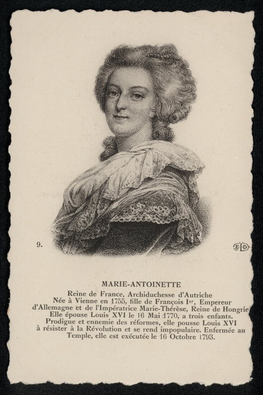 Regina Maria Antonietta (litografia) da French School