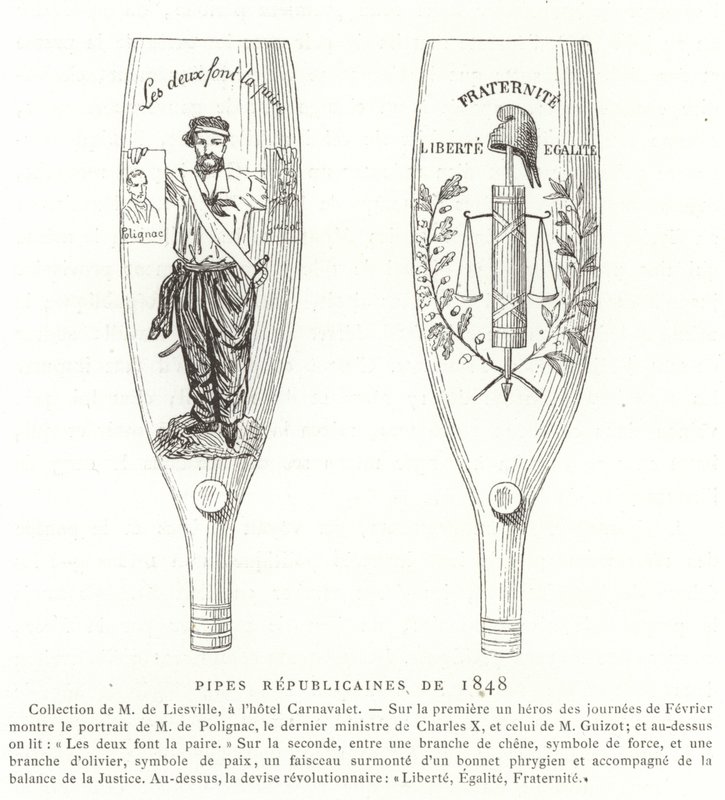 Pipe repubblicane, Rivoluzione del 1848, Francia da French School