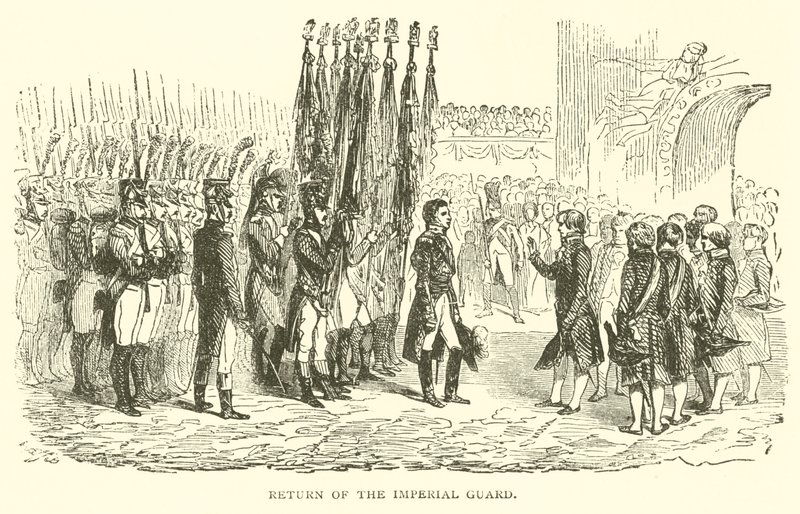 Ritorno della Guardia Imperiale (incisione) da French School