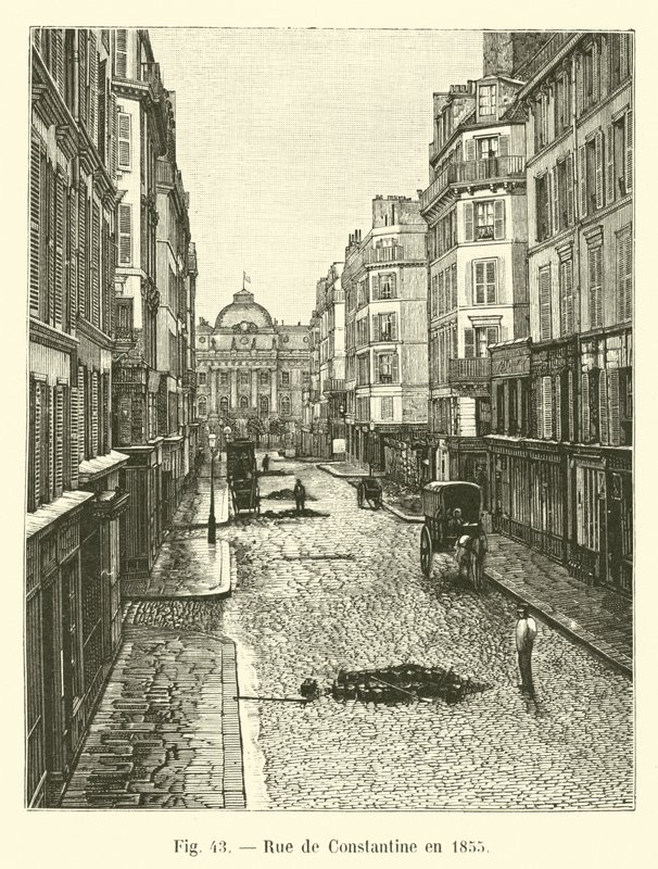 Rue de Constantine nel 1855 da French School