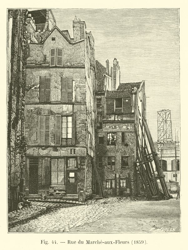 Rue du Marche-aux-Fleurs, 1859 da French School
