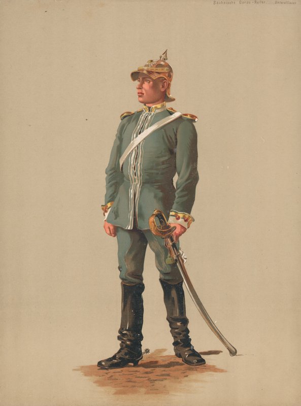 Sottufficiale della Guardia Reale Sassone da French School