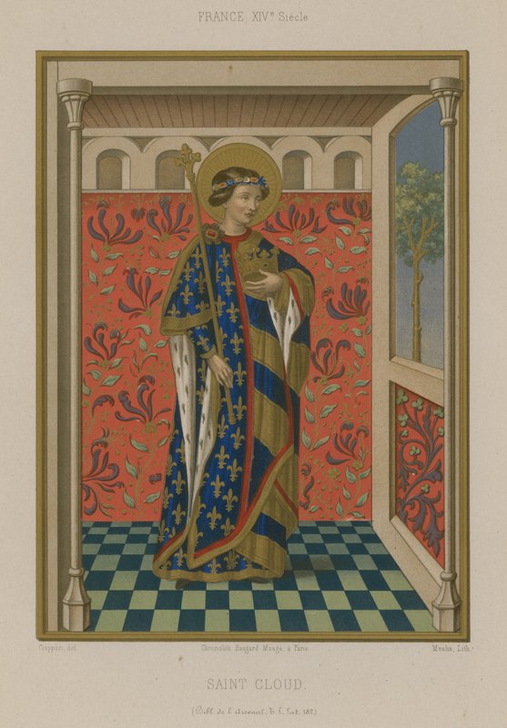 San Clodoaldo, figlio del re Clodomero di Orleans da French School