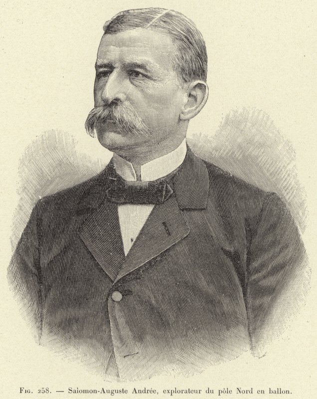 Salomon-Auguste Andree, esploratore del polo Nord in pallone da French School
