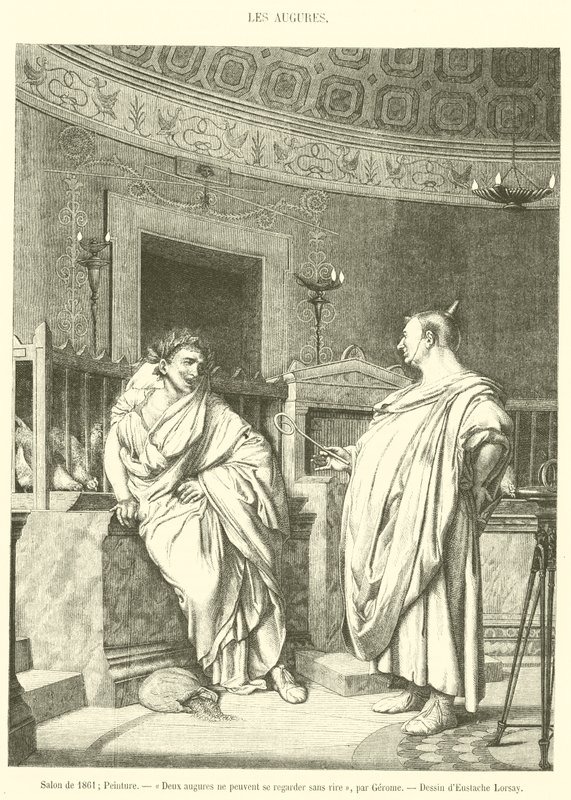Salone del 1861, Pittura, Due auguri non possono guardarsi senza ridere (incisione) da French School