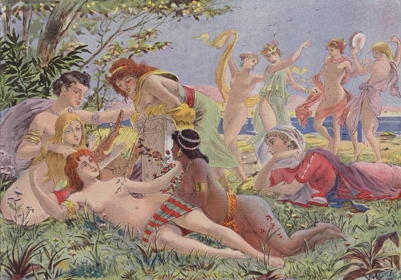 Saffo a Lesbo da French School