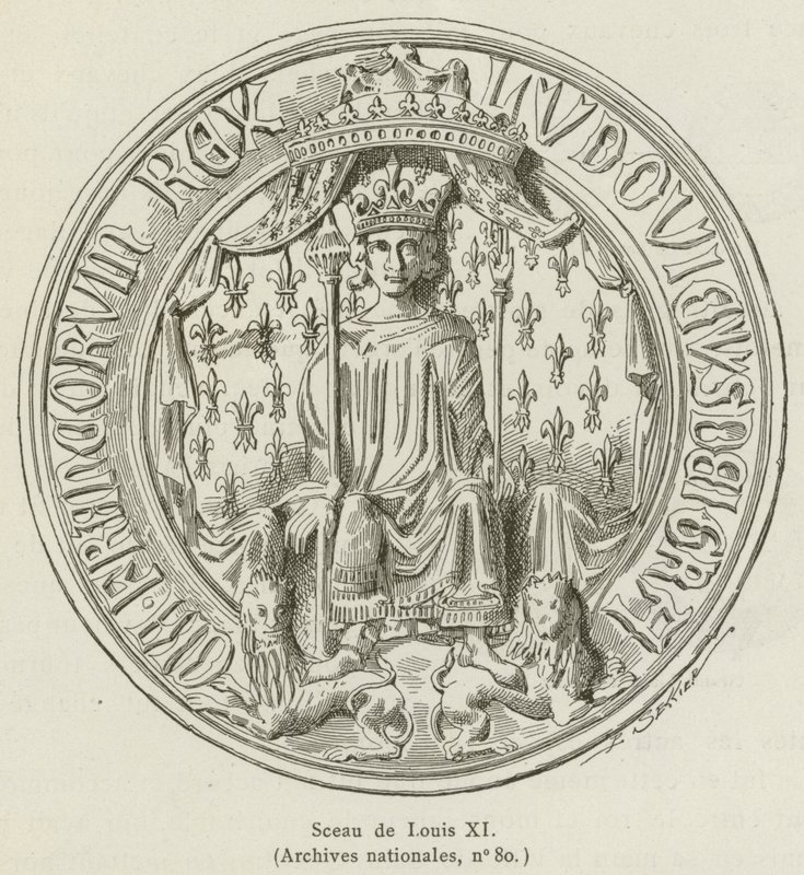 Sigillo di Luigi XI da French School