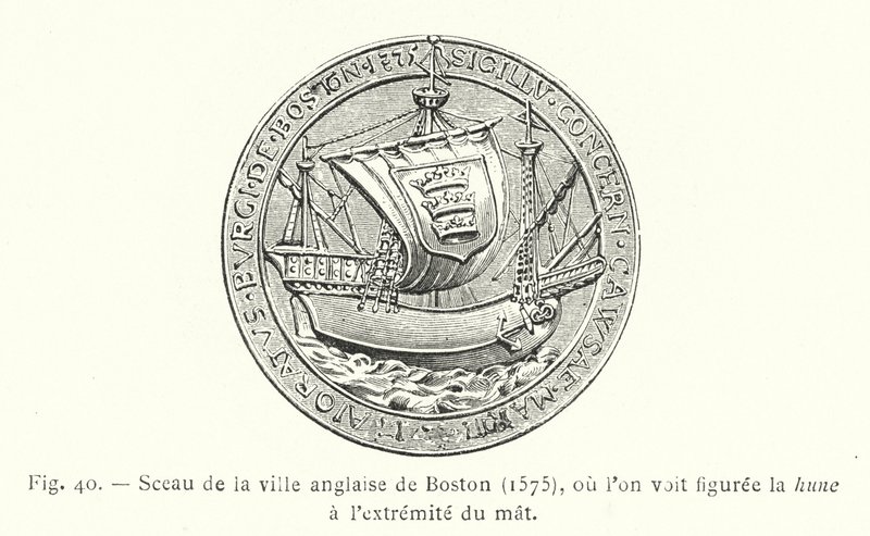 Sigillo della città inglese di Boston da French School