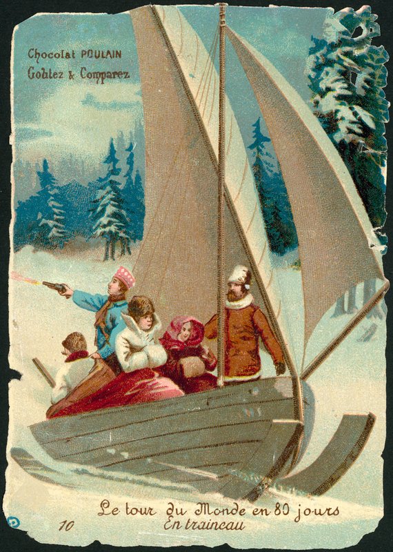 Scena da Il giro del mondo in ottanta giorni, di Jules Verne da French School