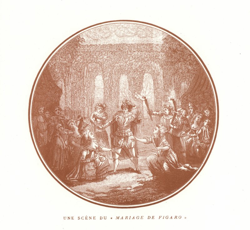 Scena da Le nozze di Figaro, di Wolfgang Amadeus Mozart da French School