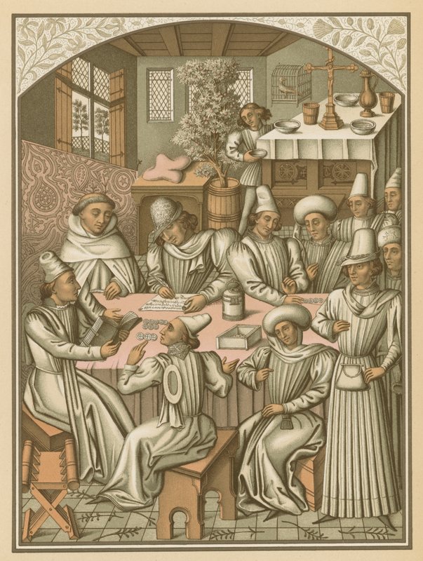 Regolamento dei conti della Confraternita di Charite-Dieu e Notre-Dame della Recuperazione di Rouen, 1466 da French School