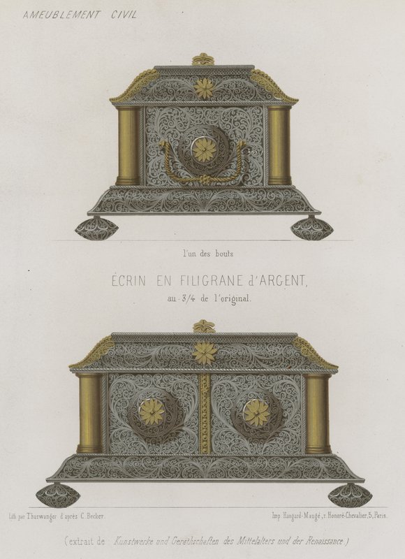 Scrigno in filigrana d