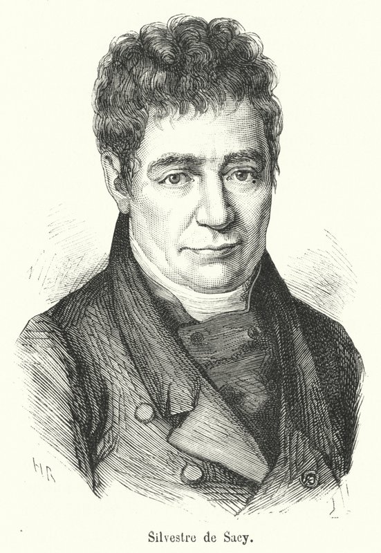 Silvestre de Sacy (incisione) da French School