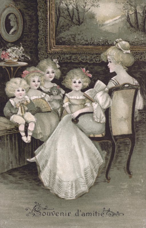Ricordo di amicizia (litografia a colori) da French School