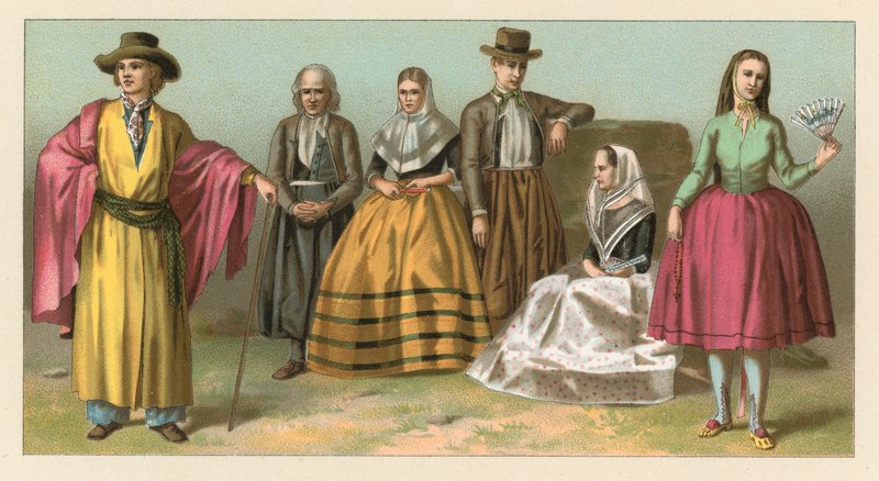 Costume spagnolo da French School