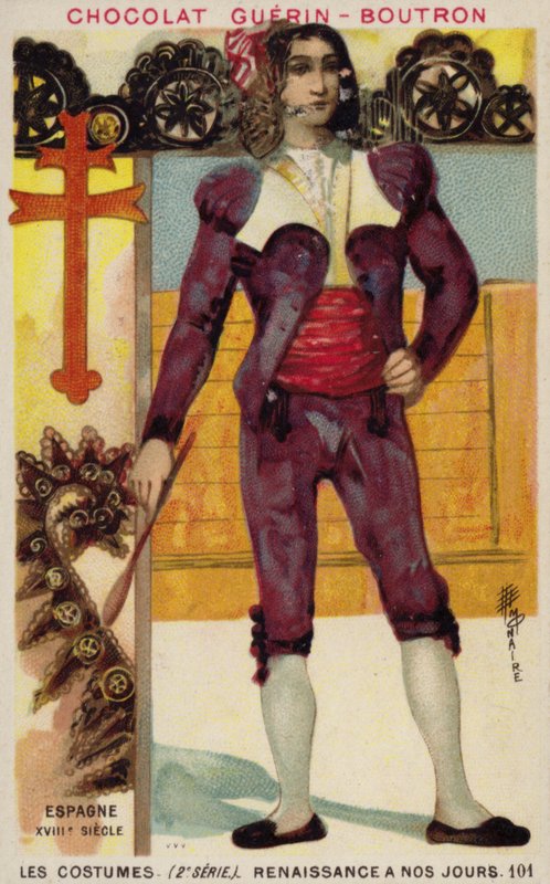 Costume spagnolo, XVIII secolo da French School