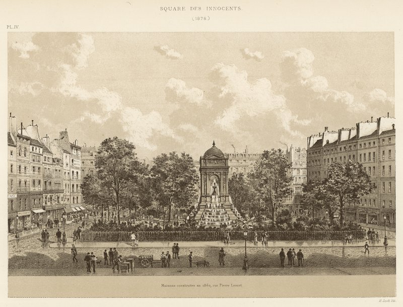 Piazza degli Innocenti, 1878 da French School