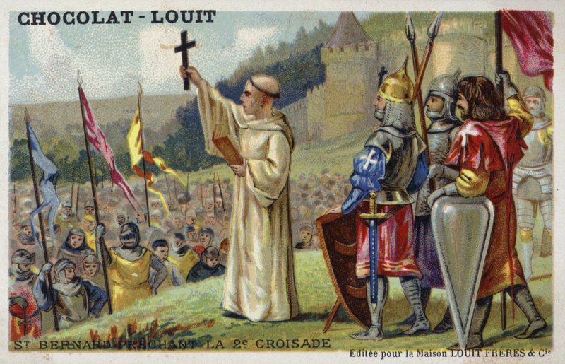 San Bernardo predica la Seconda Crociata, 1146 da French School