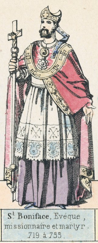 San Bonifacio, vescovo, missionario e martire, 719 a 735 da French School