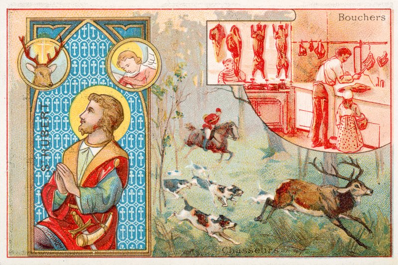 San Uberto, patrono dei cacciatori da French School