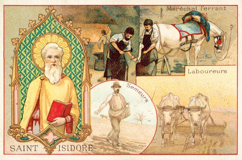 San Isidoro, patrono degli agricoltori e dei lavoratori giornalieri da French School