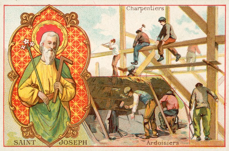San Giuseppe, patrono dei carpentieri e dei tetti da French School