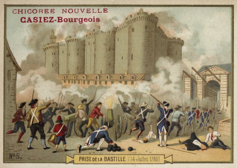 Assalto alla Bastiglia, Parigi, 14 luglio 1789 da French School