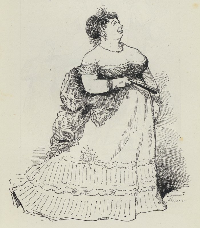 Signora corpulenta da French School