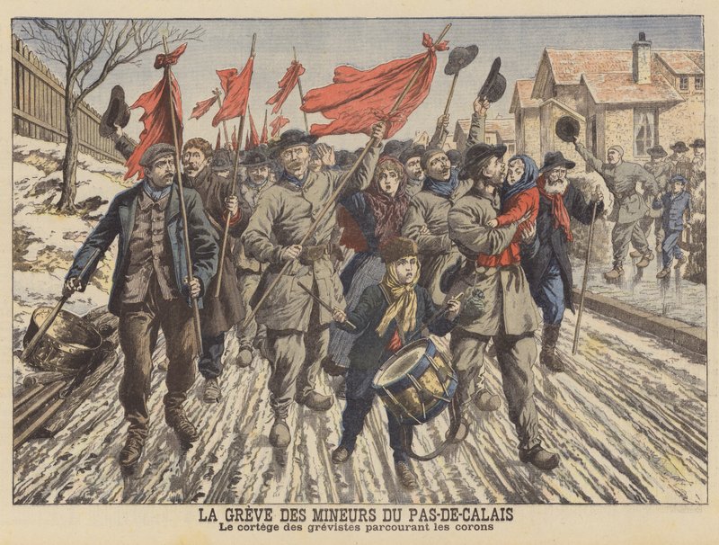 Sciopero dei minatori del Pas-de-Calais, Francia da French School