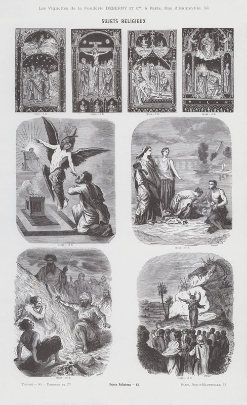 Sujets Religieux (incisione) da French School