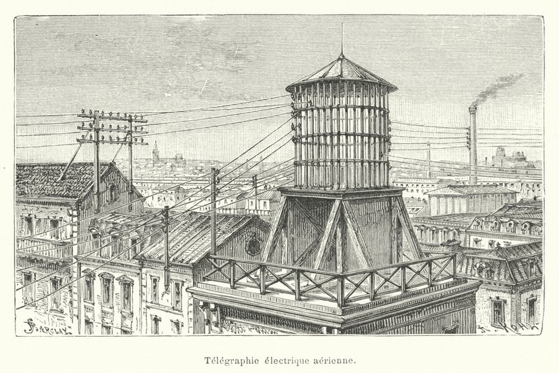 Telegrafia elettrica aerea da French School