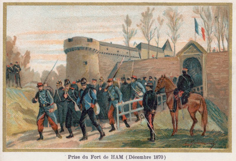 La cattura del castello di Ham da French School
